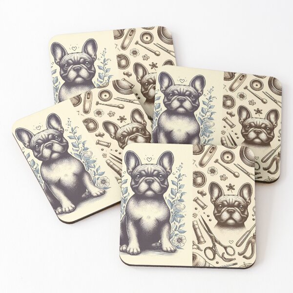 Item preview, Vintage French Bulldog Art designed and sold by PawspectCreate.