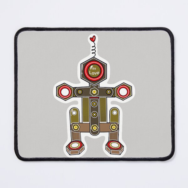Item preview, Robot in love grey designed and sold by wwwariatka.