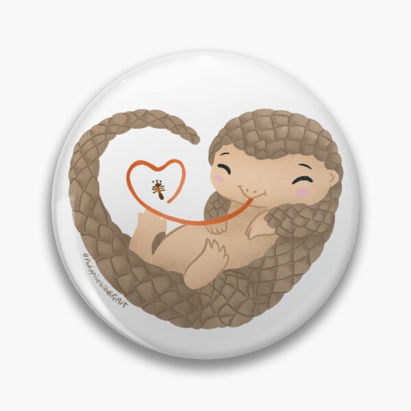 Item preview, Pangolin heart designed and sold by Filipeanut's art about food, wildlife, and more.