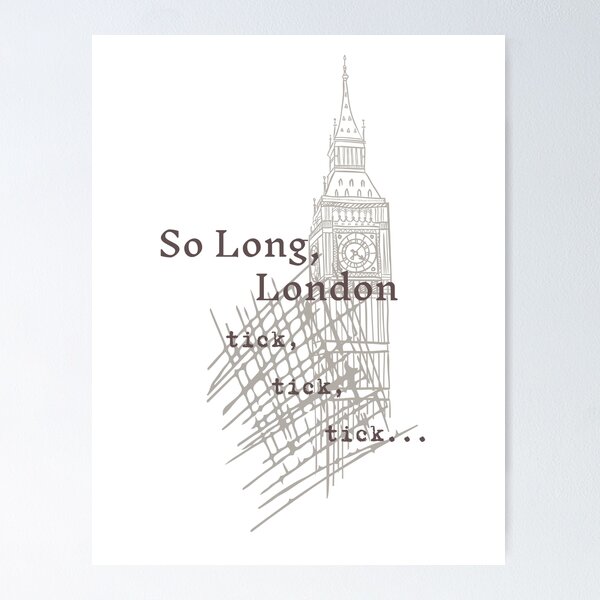 Item preview, So Long, London - The Tortured Poets Department designed and sold by Katetell.