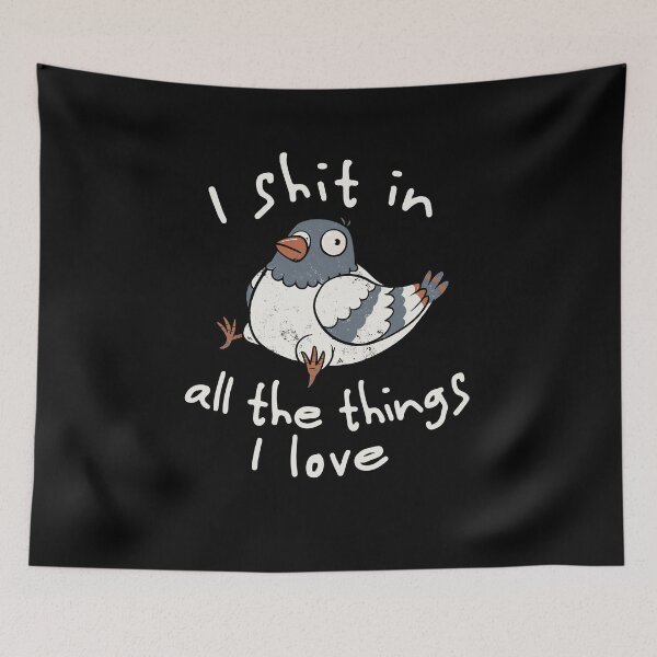 Item preview, I Shit in All the Things I Love - Funny Animal Cute Gift designed and sold by EduEly.