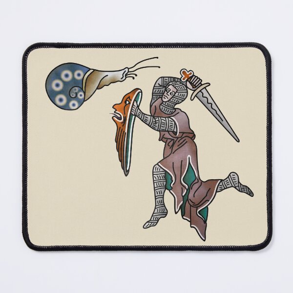 Item preview, Marginalia Knight vs Snail medieval meme designed and sold by MargiKnights.