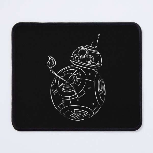 Item preview, Robot Fire White Line Art designed and sold by ElenaArtDesign.