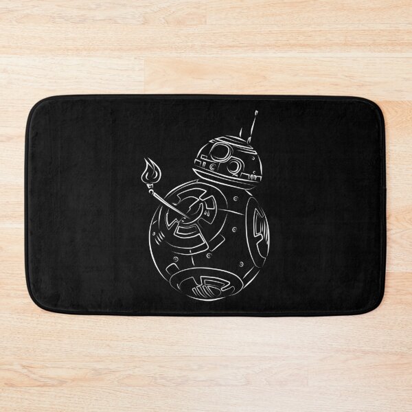 Item preview, Robot Fire White Line Art designed and sold by ElenaArtDesign.