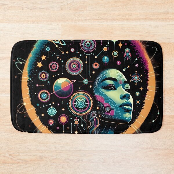 Item preview, Afrofuturism Black African Girl designed and sold by KitonicTees.