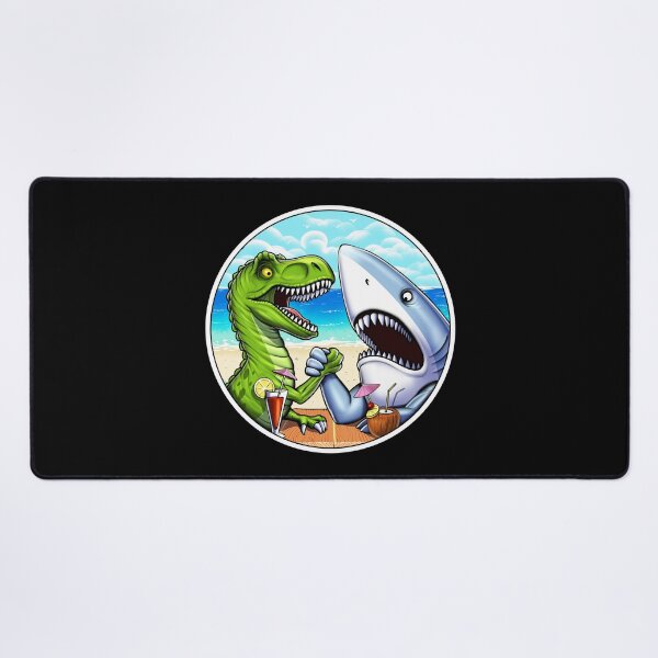 Item preview, T-Rex Dinosaur Shark Arm Wrestling designed and sold by underheaven.
