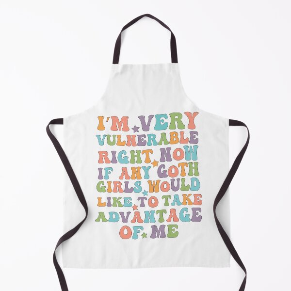 Item preview, I'm very vulnerable rn if any goth girls funny quote design designed and sold by Empiredesigner3.