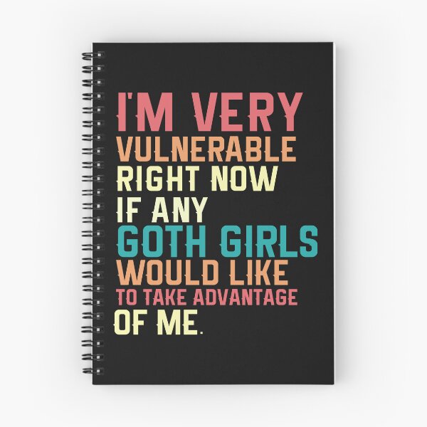 Item preview, Soy muy vulnerable si hay algún diseño de cita divertida de chicas góticas. designed and sold by Empiredesigner3.