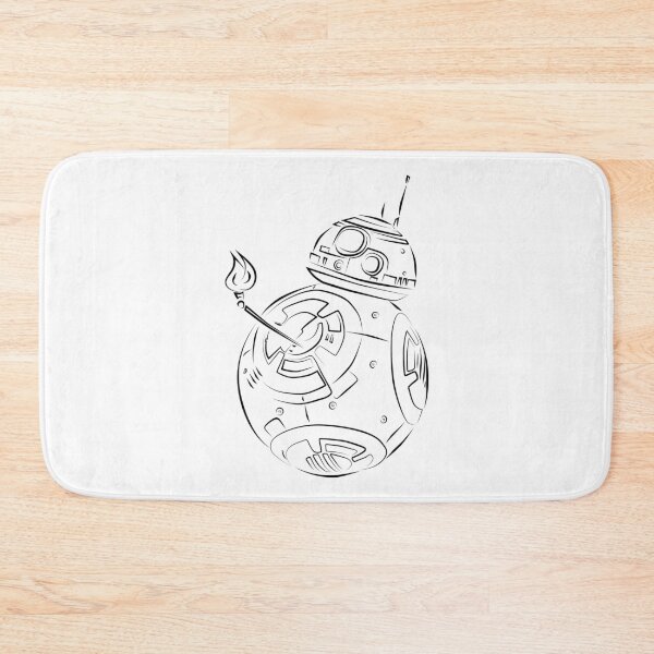 Item preview, Robot Fire Black Line Art designed and sold by ElenaArtDesign.