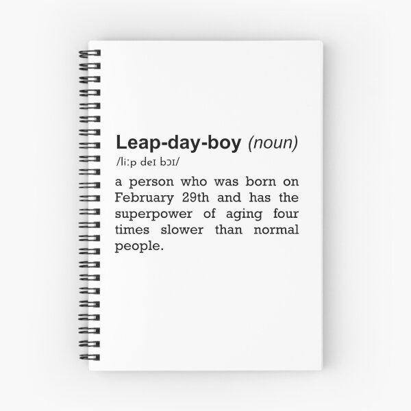 Item preview, Leap year February 29 birthday | Leap day boy word definition style designed and sold by StarArtsStudio.