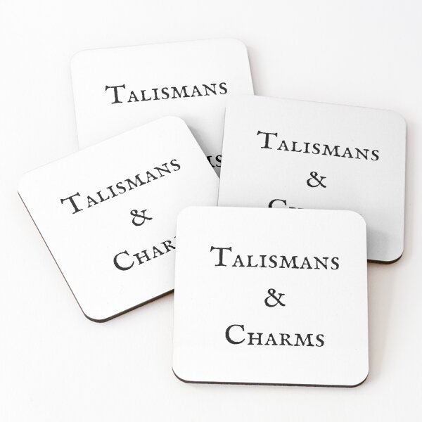 Item preview, Talismans & Charms black typography designed and sold by Susan-Marie220.