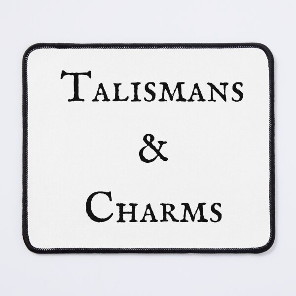 Item preview, Talismans & Charms black typography designed and sold by Susan-Marie220.
