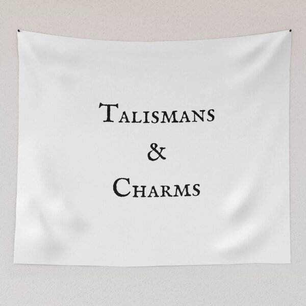 Item preview, Talismans & Charms black typography designed and sold by Susan-Marie220.