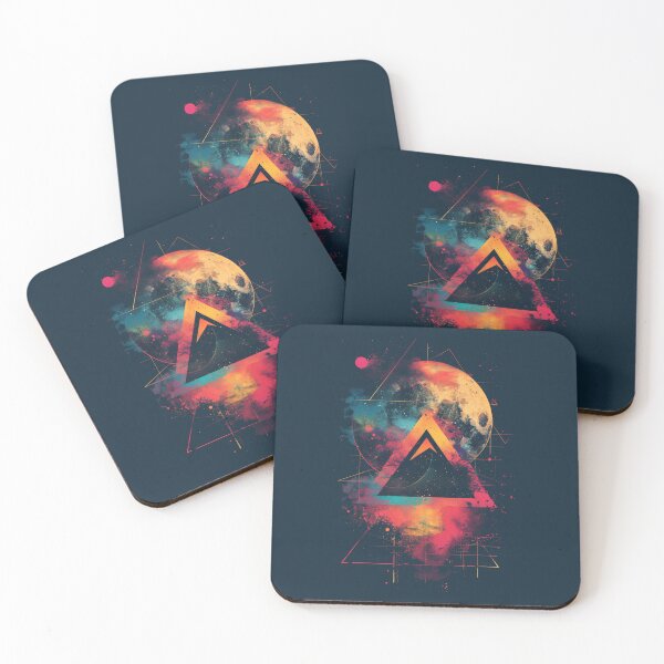 Item preview, Astrospectral Geometry - Cosmic Abstract Art designed and sold by Sir Meow Meow.