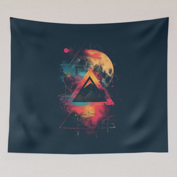 Item preview, Astrospectral Geometry - Cosmic Abstract Art designed and sold by Sir Meow Meow.