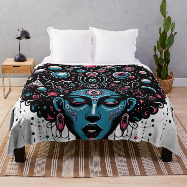 Item preview, Afrofuturism Black African Girl designed and sold by KitonicTees.