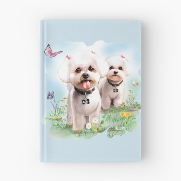 Item preview, Ellie and Lucy - Bichon Frese designed and sold by critterpatchusa.