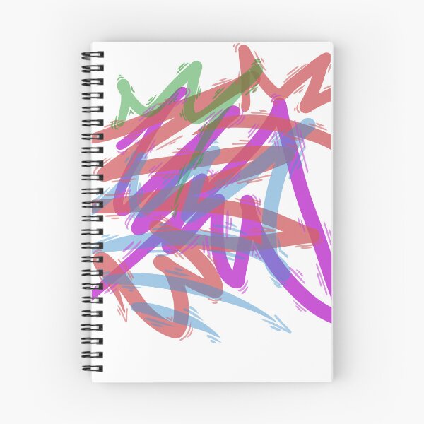 Item preview, Abstract pastel graffiti lines designed and sold by Balpa.