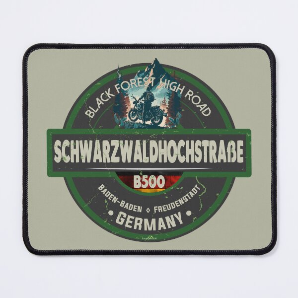 Item preview, B500 Black Forest Iconic German Motorcycle Route Sticker & T-Shirt 04 designed and sold by OuterShellUK.