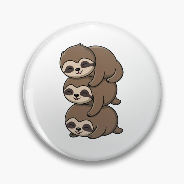 Item preview, sloth stack designed and sold by StickerStyleHub.