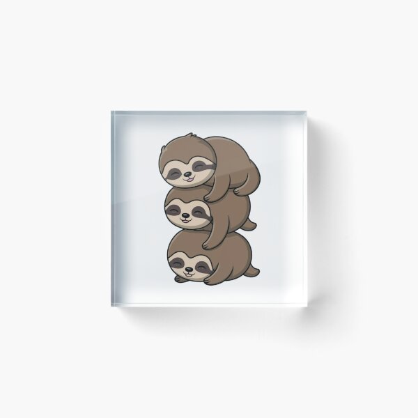 Item preview, sloth stack designed and sold by StickerStyleHub.