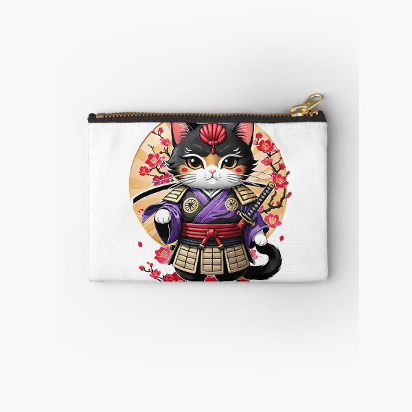 Item preview, Japanese Samurai Cat Tattoo, Kawaii Ninja Cat designed and sold by TaevasDesign.