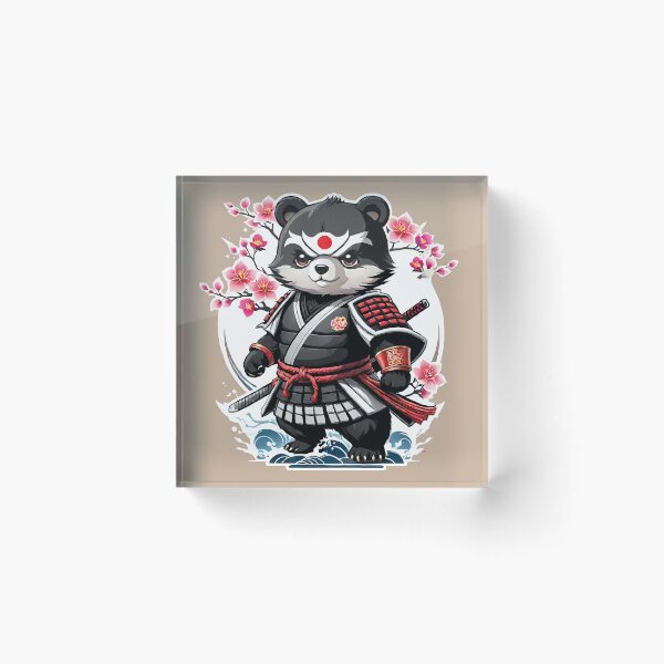 Item preview, Japanese Samurai Panda Tattoo, Kawaii Ninja Panda designed and sold by TaevasDesign.