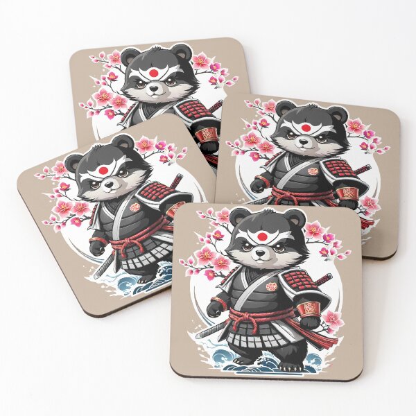 Item preview, Japanese Samurai Panda Tattoo, Kawaii Ninja Panda designed and sold by TaevasDesign.