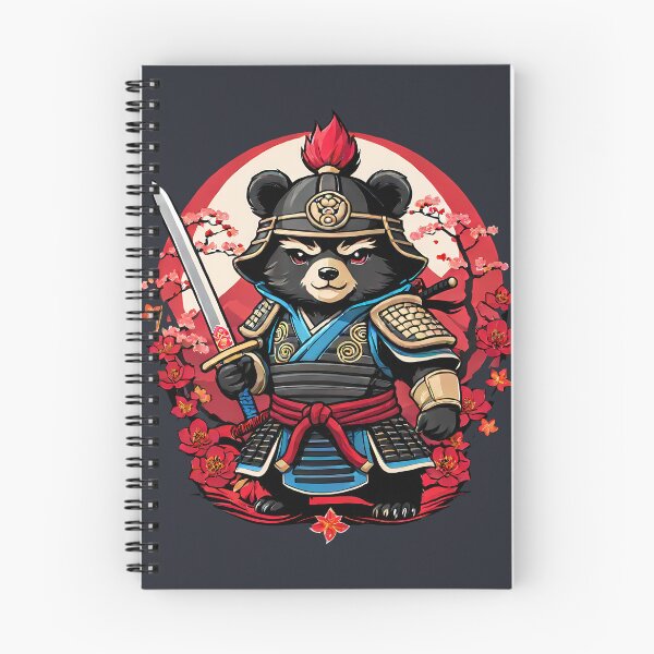 Item preview, Japanese Samurai Bear Tattoo, Kawaii Ninja Bear designed and sold by TaevasDesign.
