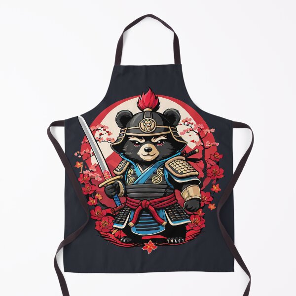 Item preview, Japanese Samurai Bear Tattoo, Kawaii Ninja Bear designed and sold by TaevasDesign.