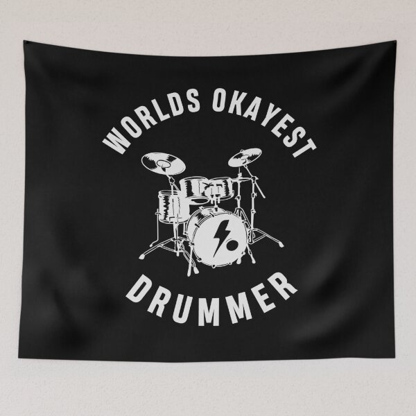 Item preview, Worlds Okayest Drummer | Musician Band Pop Bass Player designed and sold by tmerchtrends.