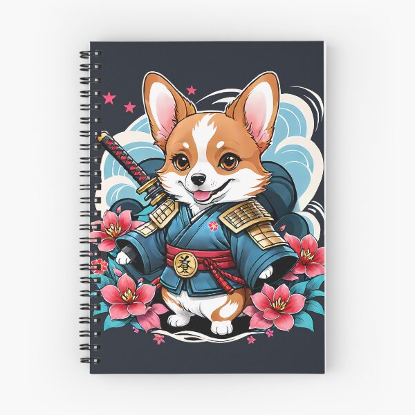 Item preview, Japanese Samurai Corgi Tattoo, Kawaii Ninja Corgi designed and sold by TaevasDesign.