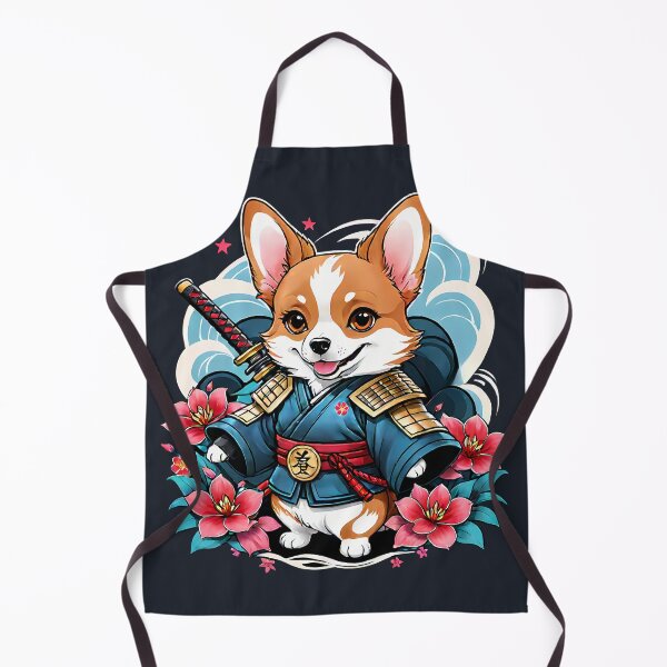 Item preview, Japanese Samurai Corgi Tattoo, Kawaii Ninja Corgi designed and sold by TaevasDesign.