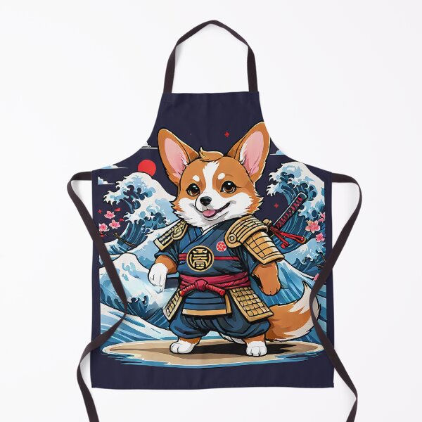 Item preview, Japanese Samurai Corgi Tattoo, Kawaii Ninja Corgi designed and sold by TaevasDesign.