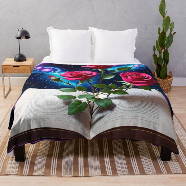 Item preview, Roses and Books in space designed and sold by Planetporridge.
