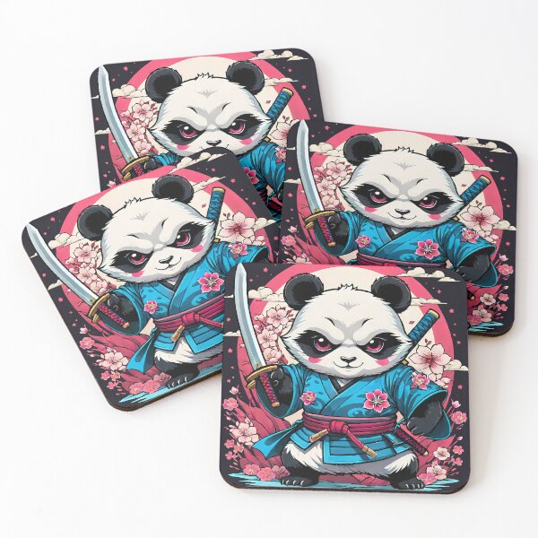 Item preview, Japanese Samurai Panda Tattoo, Kawaii Ninja Panda designed and sold by TaevasDesign.
