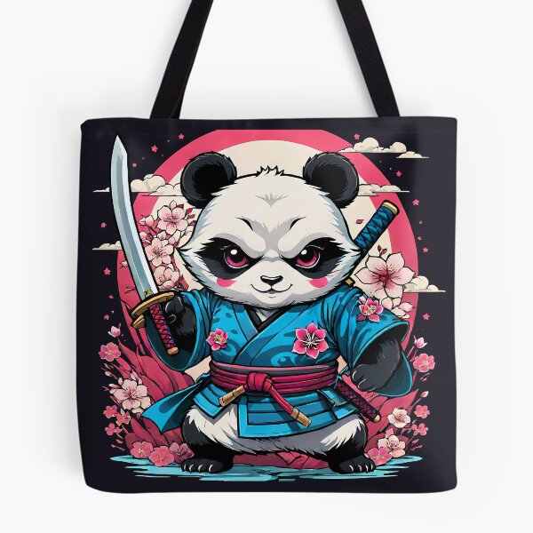 Item preview, Japanese Samurai Panda Tattoo, Kawaii Ninja Panda designed and sold by TaevasDesign.