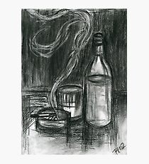 Cigarettes and Alcohol Photographic Print