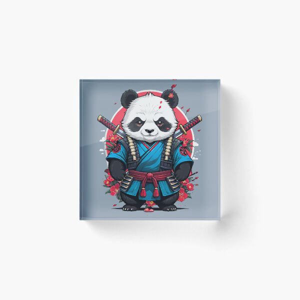 Item preview, Japanese Samurai Panda Tattoo, Kawaii Ninja Panda designed and sold by TaevasDesign.