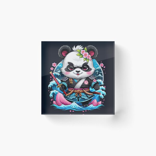 Item preview, Japanese Samurai Panda Tattoo, Kawaii Ninja Panda designed and sold by TaevasDesign.