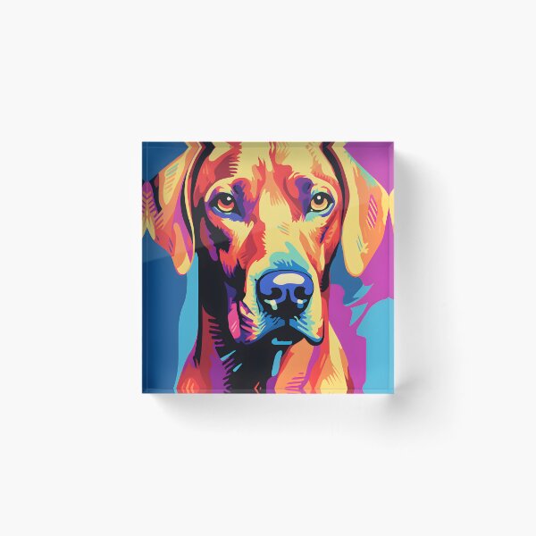 Item preview, Rhodesian ridgeback dog portraits drawing. animal colorful. Animal throw pillow.  designed and sold by formform.