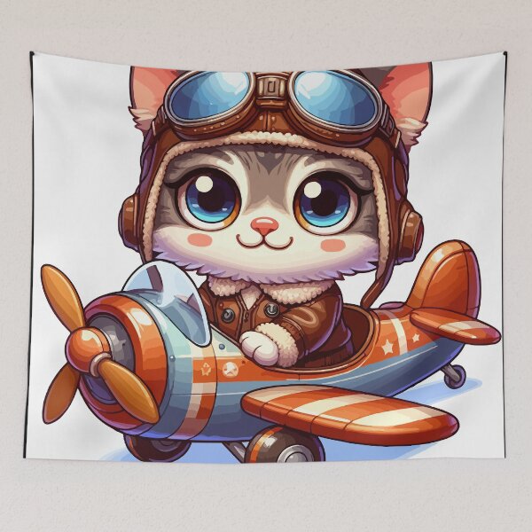Item preview, The Kitten Who Conquered the Sky designed and sold by Gacram.
