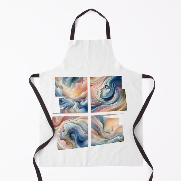 Item preview, Abstract artpiece, fantasy women face, pastell designed and sold by Coolparrotgirl.