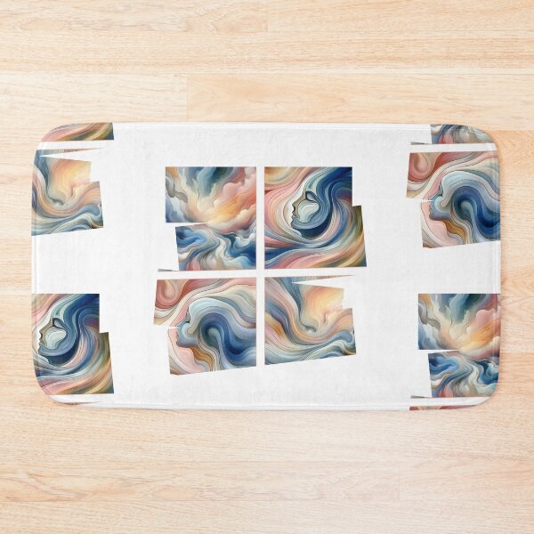 Item preview, Abstract artpiece, fantasy women face, pastell  designed and sold by Coolparrotgirl.