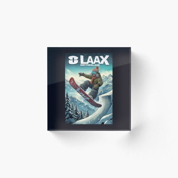 Item preview, Laax Switzerland Snowboard designed and sold by StudioRedKoala.