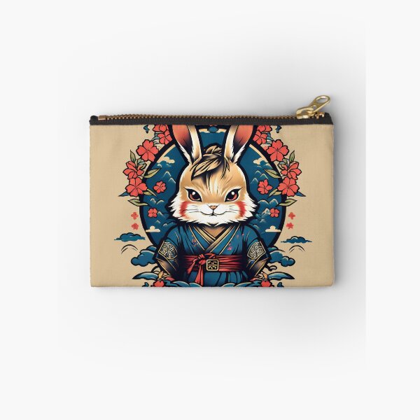 Item preview, Japanese Samurai Rabbit Tattoo, Kawaii Ninja Rabbit designed and sold by TaevasDesign.