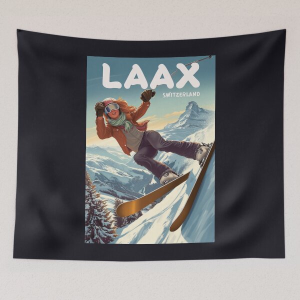 Item preview, Laax Switzerland Snowboard designed and sold by StudioRedKoala.