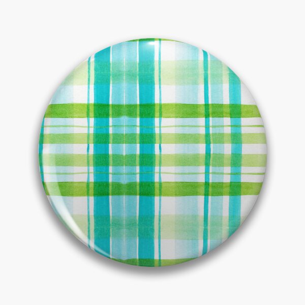 Item preview, Watercolor Plaid Pattern #1 Green and Blue designed and sold by andrebalest.art.