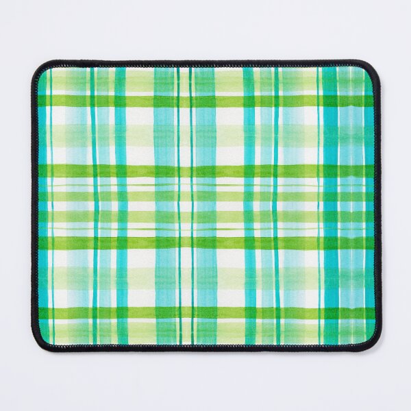 Item preview, Watercolor Plaid Pattern #1 Green and Blue designed and sold by andrebalest.art.
