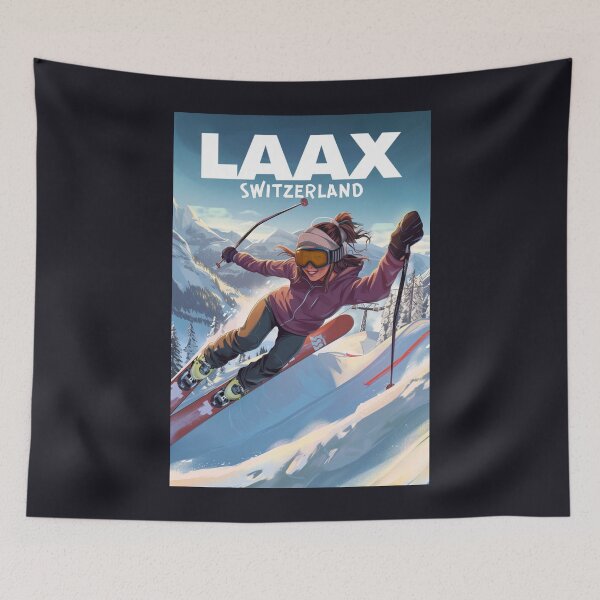Item preview, Laax Switzerland Snowboard designed and sold by StudioRedKoala.
